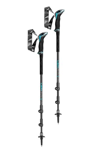 LEKI Makalu Lite AS Trekking Poles - Aluminum Collapsible Lightweight Walking Poles for Hiking