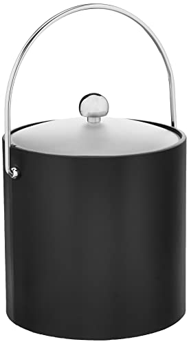 Kraftware Bartenders Choice Fun Colors Collection Ice Bucket - 3-Quart, Double Wall Construction, Keeps Ice Perfectly Chil...