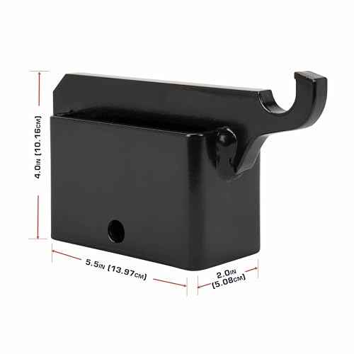 Allen Company EZ Aim Steel Gong Shooting Target Hanging Hook, for 2" x 4" Mount, 2.1 lbs., Black