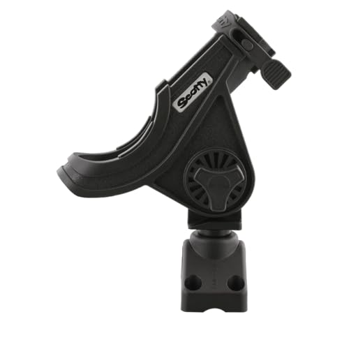 Scotty 0280-BK Rod Holder, Baicaster/Spinning, black W/0241 Side/Deck Mount
