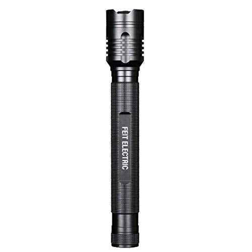 Feit Electric LED Tactical Flashlight - Aluminum Alloy - Zoomable Strike Bezel| Requires