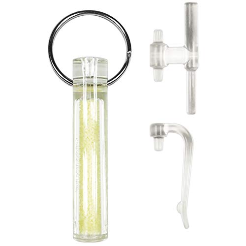 GEAR AID Ni Glo 2” UV Rechargeable Glowing Keychain – Multi-Purpose Glow-in-the-Dark Accessory for Camping