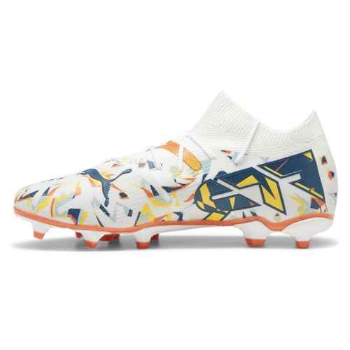 PUMA Mens Future 7 Match Creativity Firm GroundAg Soccer Cleats - White