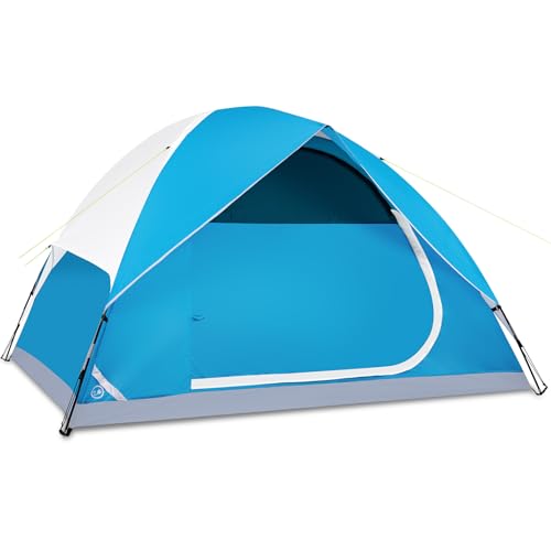 JELUCAMP 1/2/4/5/6 Person Dome Tents for Camping, Lightweight Portable Backpacking Tent, Small Easy Set Up Outdoor Waterpr...