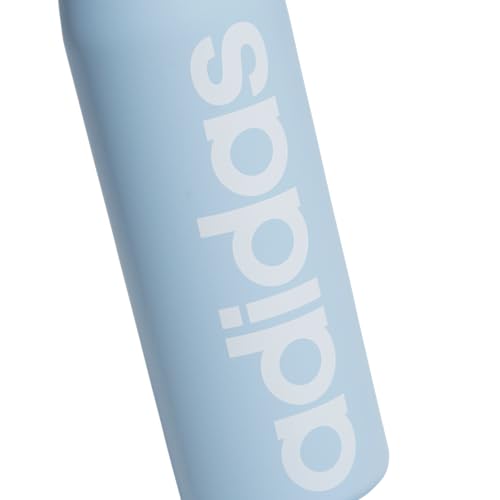 adidas 600 ML (20 oz) Straw Top Metal Water Bottle, Hot/Cold Double-Walled Insulated 18/8 Stainless Steel