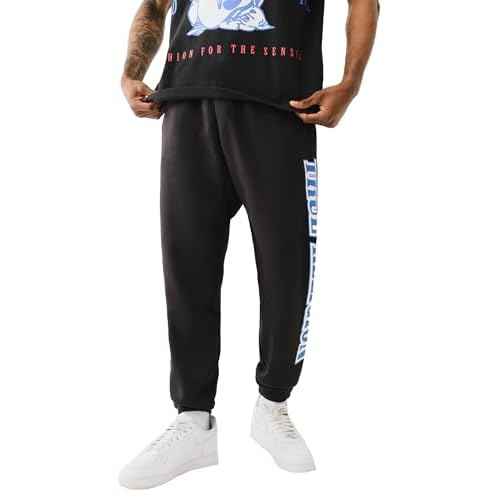 True Religion Men's Raw Exaggerated Icon Jogger