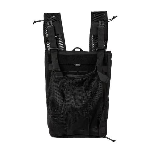 5.11 Tactical Water Hydration Carrier Pouch Backpack Attachment, PC Convertible, Black, Style 56665ABR