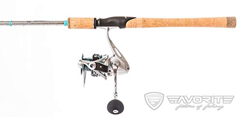 Favorite Ol' Salty Spinning Reel Combo| Fast Action Carbon Blend Fishing Rod| Saltwater Fishing| Catfishing |Ultra Smooth ...