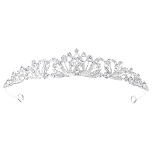 Silver Tiara Crown for Women Wedding Tiaras for Bride Princess Crowns and Tiaras for Girl Rhinestone Crowns for Birthday H...