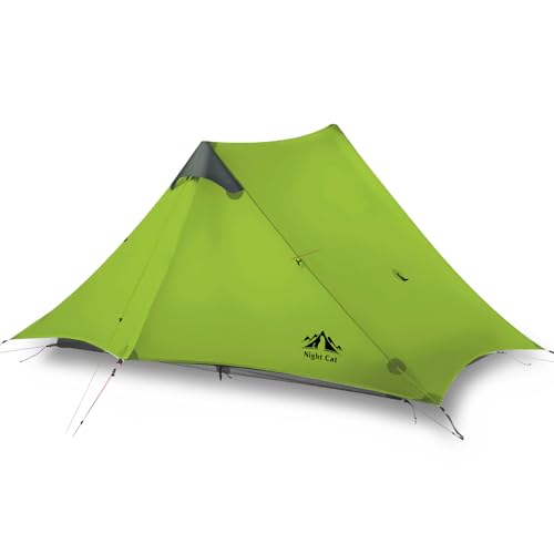 Night Cat Ultralight Tent 1 Person for Professional Backpacker Hiker 2 LBS Only Lanshan Backpacking Bivvy Ground Tent Heav...