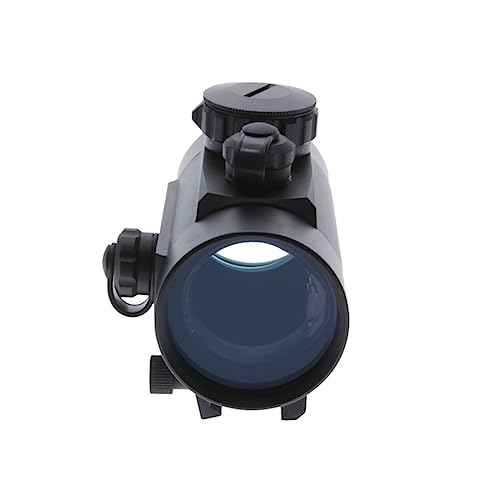 TRUGLO Traditional 1x40mm 5-MOA Hunting Durable Lightweight Waterproof Fogproof Shock Resistant Adjustable Aluminum Red-Dot Sight Flip-Up Lens Caps Included