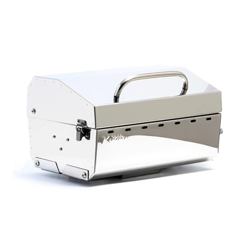 Camco Kuuma Premium Stainless Steel Mountable Gas Grill w/Regulator -Compact Portable Size Perfect for Boats, Tailgating a...