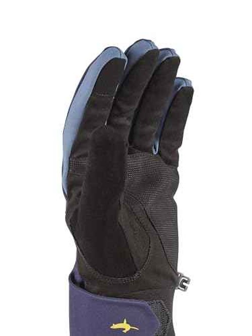 SEALSKINZ Lyng Waterproof All Weather Glove with Fusion Control, Navy Blue/Black/Yellow, XXL