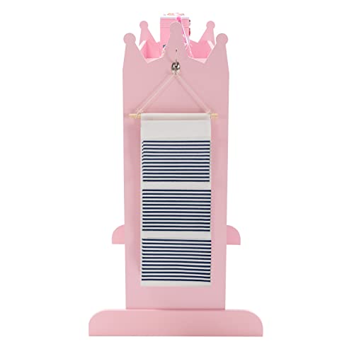 COSVALVE Kids Armoire Dress-Up Storage w/Mirror and Drawers,Dress up Closet,Costume Dress up Wardrobe, Pretend Storage Closet w/Side Pocket Top Shelf for Shoes,Lovely Pink for Girls Room