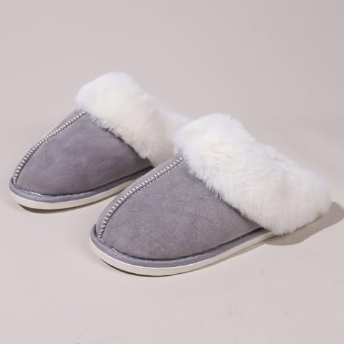 Womens Slipper With Memory Foam Soft Warm Slip On House Slippers Anti-Skid for Indoor Outdoor Women's
