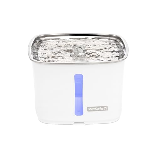 PetSafe Viva Pet Fountain - Encourages Healthy Hydration - Automatic Water Dispenser with Double Filtration - Ultra Quiet ...
