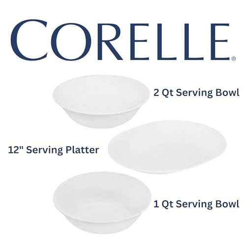 Corelle White 3-Piece Completer Set