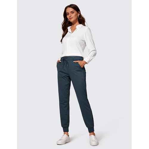 CRZ YOGA 4-Way Stretch Workout Joggers for Women 28" - Casual Travel Athletic Pants with Pockets