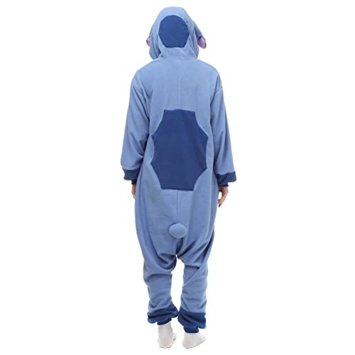 ROYAL WIND Adult Stich costume Onesie Animal Pajamas Halloween Cosplay Costumes Sleepwear Homewear Party Wear