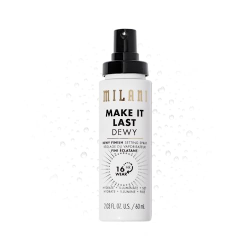 Milani Setting Spray + Primer, Make It Last Dewy - Dewy Finish Moisturizing Formula for Glow on the Go, Setting Spray for ...