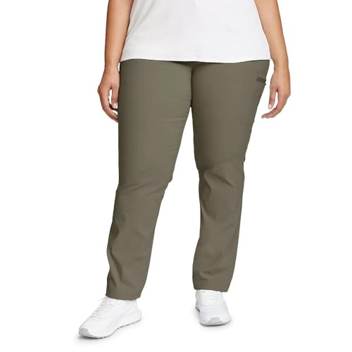 Eddie Bauer Women¡¯s Rainier Hiking Pants, Durable, Comfortable, Water Repellent, Phone Pocket, UPF 50+ Protection