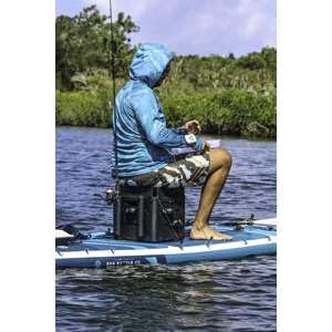 RAILBLAZA Gear Hub Kayak Fishing Crate - with 4 Internal Rod Holders, Storage for 8 TackleBoxes, Premium Kayak Crate with ...