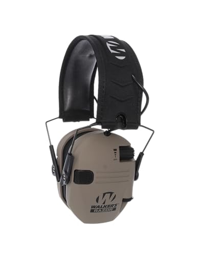 Walker's Razor Slim Ultra Low Profile Compact Design Adjustable Range Shooting Hunting Hearing Protection Electronic Earmuffs