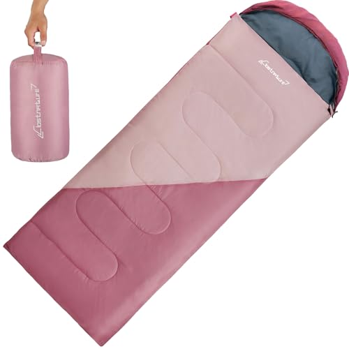 Clostnature Sleeping Bag for Adults and Kids - Lightweight Camping Sleeping Bag for Girls, Boys, Youths, Ultralight Backpa...