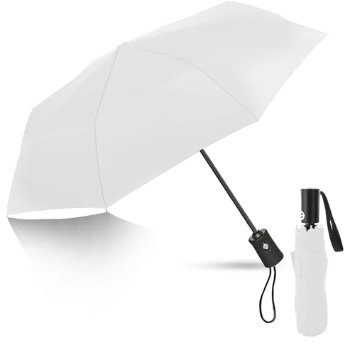 EZIYIN Travel Compact Umbrella, Folding Travel Umbrella for Rain and Shine Small, Windproof Automatic Open/Close, Portable...