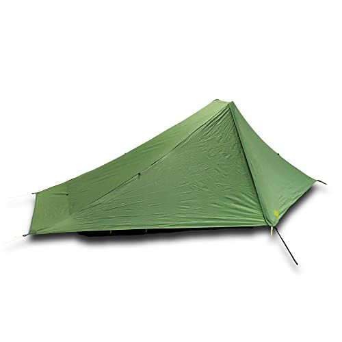 Six Moon Designs Skyscape Scout Green 1 Person Ultralight Tent. 38 oz. Affordable Backpacking, Hiking Tent. Polyurethane C...
