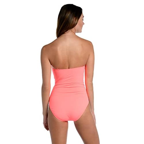 La Blanca Womens Island Goddess Bandeau One Piece SwimsuitOne Piece Swimsuit