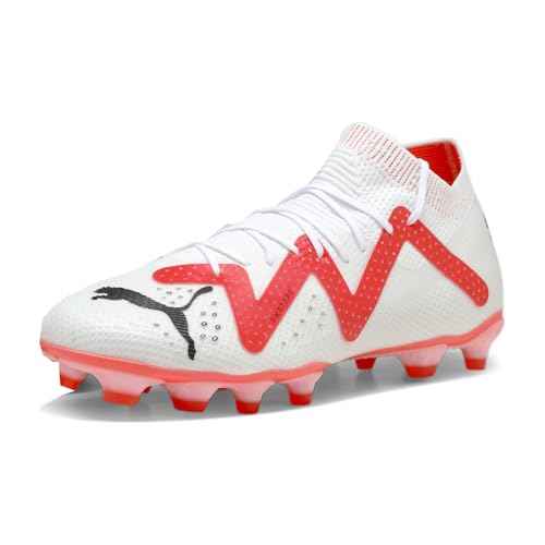 PUMA Mens Future Pro Soccer Cleats Cleated, Firm Ground, Turf - Pink, White