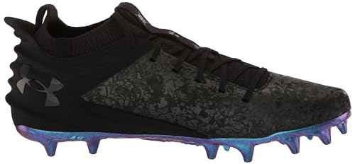 Under Armour Men's Blur Smoke Suede 2.0 MC, (001) Black/Mod Gray/Black, 16, US