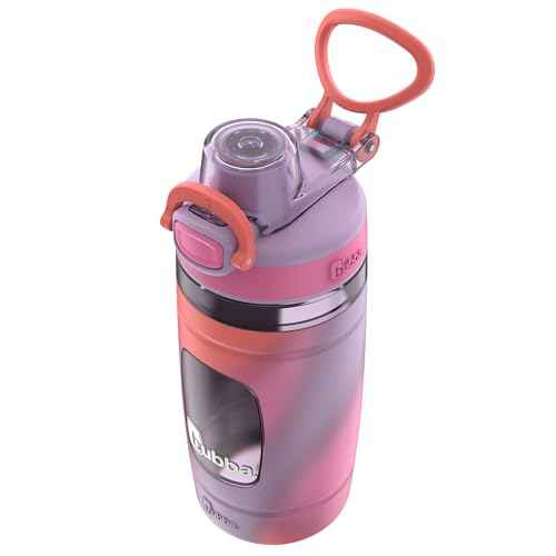 Bubba Kids Flo Silicone Sleeve and Wide Mouth 16oz. Water Bottle Medium Multi Frost (Tie Dye)