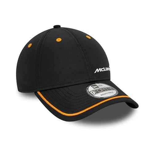 New Era Men's 940 Mclaren Automotive Contrast Piping 9Forty Baseball Cap Black, BLACK, osz