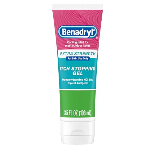 Benadryl Extra Strength Anti Itch Relief Gel, 2% Diphenhydramine HCl, Relief from Insect Bites, Sunburn & More, Great for ...