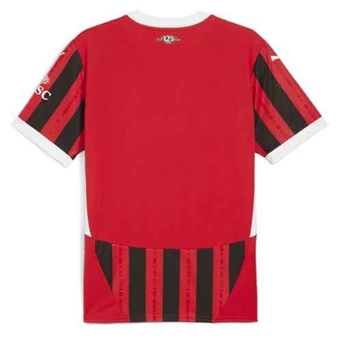 PUMA Mens Ac Milan Home Crew Neck Short Sleeve Jersey Casual - Red