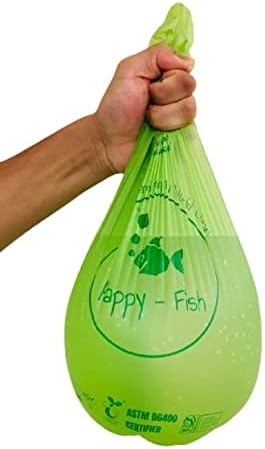 1.75-gallon (6.6L) Compostable, Extra-Thick Countertop Waste Bin Bags| Unscented Leak Proof Bags for Office, Home, Bathroom, Bedroom, Car, Kitchen, Pet(Green)1 Pack| 110 Counts. (1.75 Gallon)