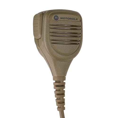 Motorola Solutions NNTN8235A- Military RSM, IP57, Windporting Coyote Brown Remote Speaker Microphone for SRX2200 Combat Radio