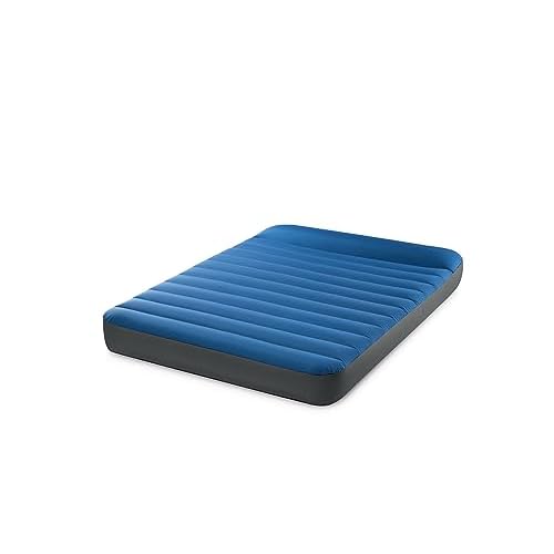 Intex 60412E TruAire Luxury Camping Mattress: Fiber-Tech ? Puncture-Resistant Laminate ? QuickFill USB Air Pump ? 600lb Weight Capacity ? Full Size, Blue