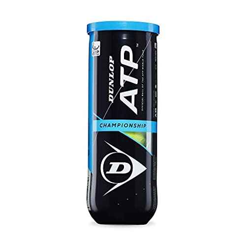 DUNLOP Tennis Ball ATP Championship ? for Clay, Hard Court and Grass (1 x 3 Pet), Yellow