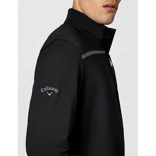 Callaway Men's Weather Series ¨ù Zip Mock Neck Pullover for Men, Extended Sizes, Men¡¯s Performance Apparel