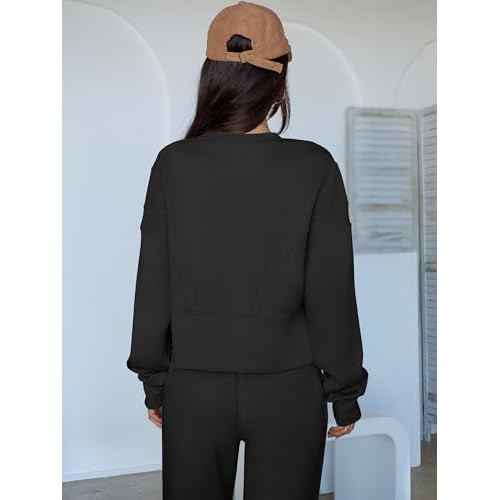 ANRABESS Womens 2 Piece Outfits Lounge Sets Cropped Sweatshirt Joggers Fashion Sweatsuit Sweat Set 2025 Winter Travel Outfits