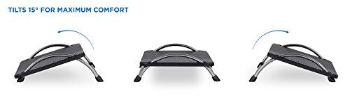 Mount-It! Tilting Footrest Under Desk | Ergonomic Office Foot Rest Adjustable | Computer Desk Foot Support | Large Platfor...