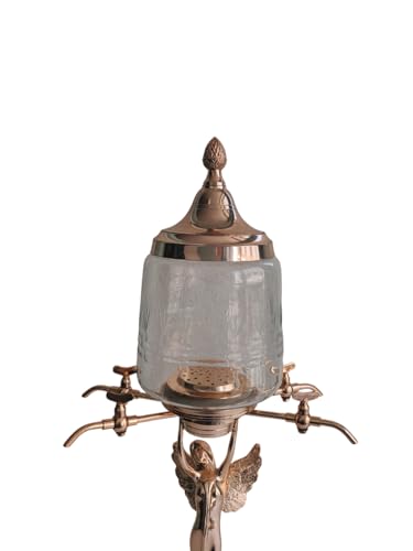 RoyalAntiquess New Handmade Copper Absinthe Fountain | 4 Spout | Absinthe Tower | Absinthe Dispenser