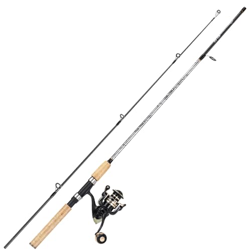 Sougayilang Reel and Fishing Rod Combo, Fiberglass Fishing Pole with Durable P-Cork Rod Handle, Lightweight Graphite Frame
