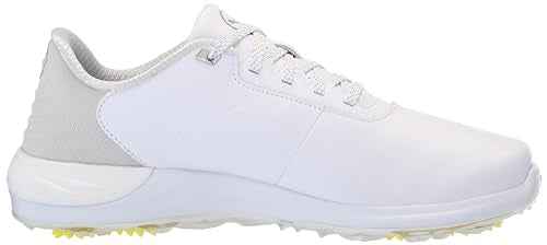 PUMA Golf Men's PHANTOMCAT Nitro Golf Shoes, Puma White-Puma Silver-Feather Gray, 13 Wide
