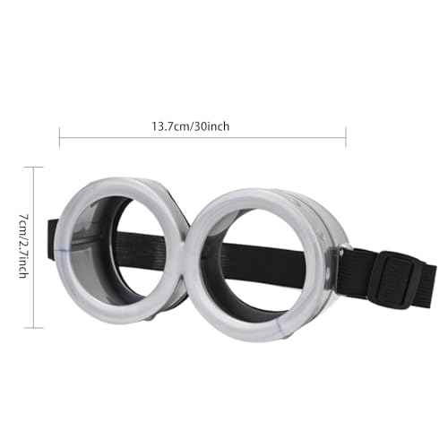 Vintage Steampunk Goggles Glasses Round Cartoon Costume For Cosplay (Glasses)