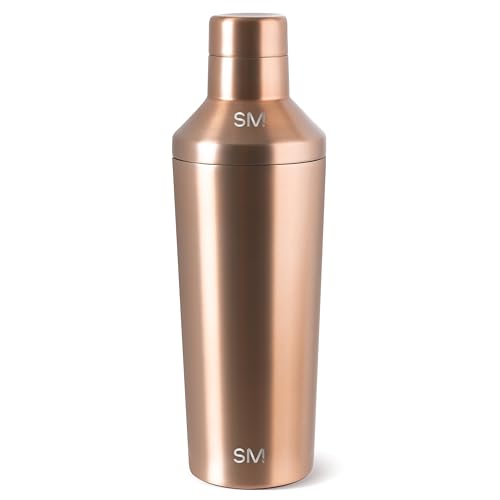 Simple Modern Cocktail Shaker Set with Jigger Lid | Stainless Steel Boston Shaker Insulated Martini Mixer for Mocktails | ...