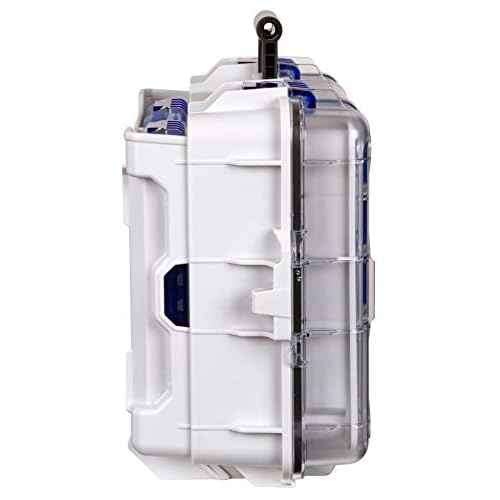 Flambeau Outdoors 3000WPBC Tackle Box - HD Waterproof Tackle Satchel System, Includes 2 Removable WP3012 Ultimate Waterproof Tuff Tainers, Floating Satchel, Fishing Tackle and Gear Storage, Gray/Clear